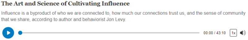 Becoming a Person of Influence with Jon Levy